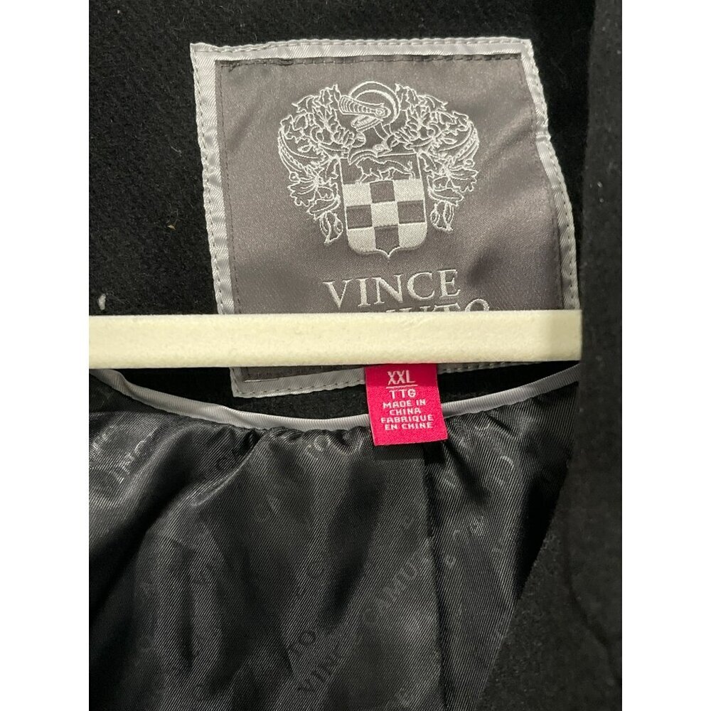 Vince Camuto $340 Black Wool Blend Double-Breasted Coat XXL NWT - Picture 6 of 6